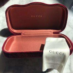 Velvety Gucci Case and Handkerchief